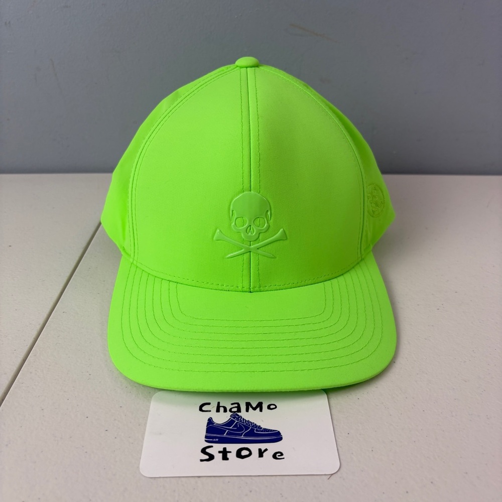 Gfore Skull and Tees Crossbones Golf Snapback Hat Neon Green GMH000117 OSFA